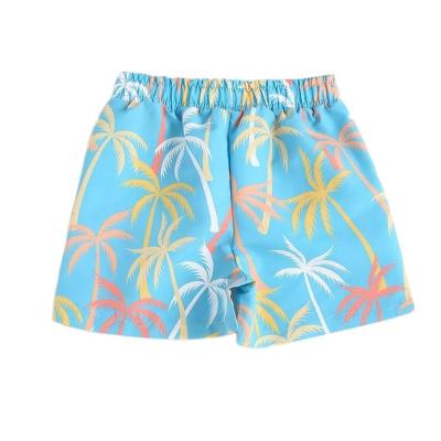 China Blue Pink Polyester Boho Color Swim Trunks Kids Boy Hawaiian Swim Shorts 90-120cm Backrest Yellow QUICK DRY for sale