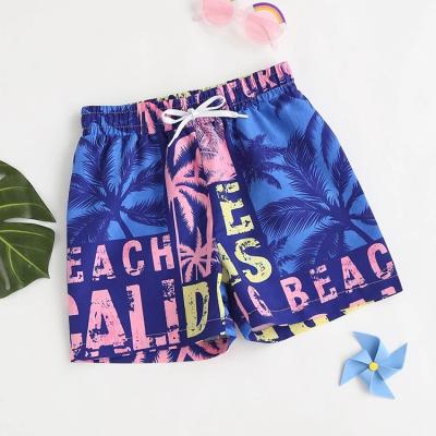 China 7-14t QUICK DRY Custom Letter Print Kids Board Sports Beach Wear Kids Swimwear Boys Swim Brief for sale