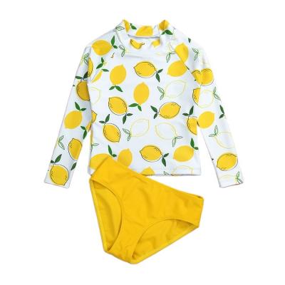 China QUICK DRY Cover Up Fruit Lemon Maiden Swimsuit Children Beach Swimsuit Kids Bikini Swimsuit Kids for sale