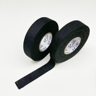 China 19mm 25mm Width Black Color Fleece Fabric Tape For Automotive Wire Harness Protection for sale