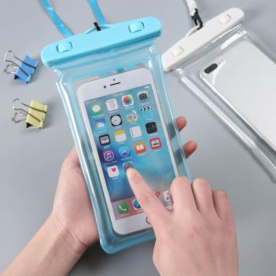 China 2021 Anti-fall High Quality Transparent Waterproof Phone Pouch Waterproof Tpu Bag For Mobile Phone for sale