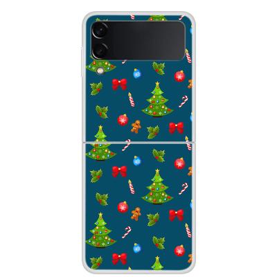 China Ultra Thin Anti-fall Matte Skin Soft Tpu Christmas Style Cell Phone Case For Samsung Z Flip Phone Case for sale