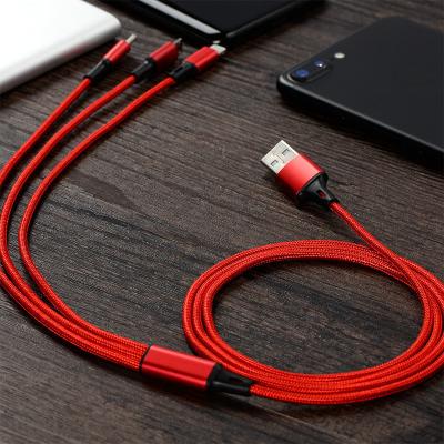 China Fast Charging Ship Cheap Price 3 In 1 Universal Charger Cable Usb Cable For Mobile Phone for sale