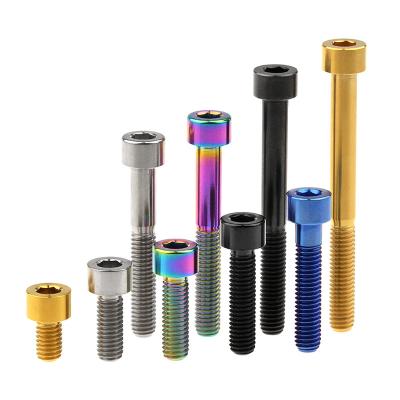 China Wanyifa Titanium Alloy 6AL/4V (TC4) Bolt M5 X 10 12 16 18 20 23 25 30 35 40 45 50 55 60mm Allen Key Square Head Screw For Bicycle Stem Seatpost for sale