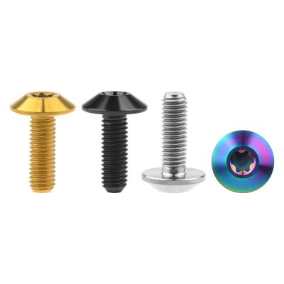 China Wanyifa M5x12 15mm Titanium Titanium Knob Alloy 6AL/4V (TC4) Torx Head Bolt For Motorcycle Shell Screw for sale