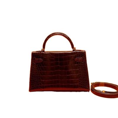 China Lady crocodile 33 genuine miele miele alligator skin handmade handbag women for bags ladies female good quality luxury leather for sale