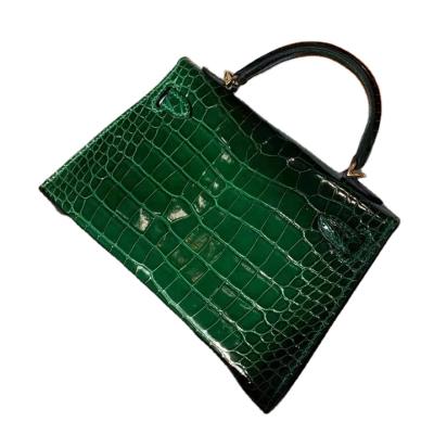 China Branded genuine luxury GENUINE LEATHER designer bag for women handbags designers crocodile skin leather famous name china 2021 for sale