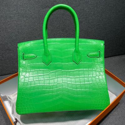 China Branded original genuine luxury GENUINE LEATHER bag for women handbags designers crocodile alligator skin leather famous name replica for sale