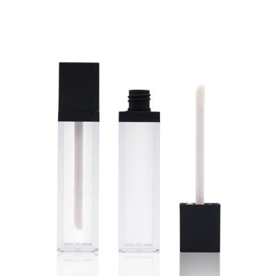 China Cosmetic 7ml Lip Gloss Empty Tube Container Square Lip Gloss Tube for sale