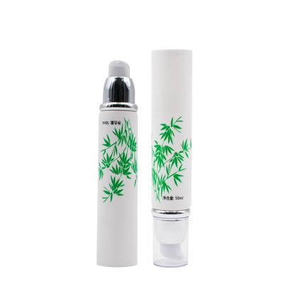 China Personal Eco-friendly Airless Plastic Tube Packaging Cylinder Pump Packaging Cosmetic Skin Care Tube for sale