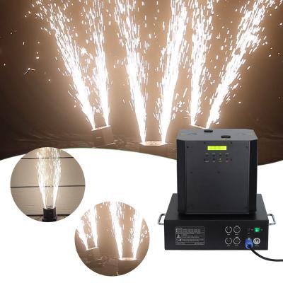 China 2-5M 2022 Qixin cheap price 1300w spinning spark effects machine spark flames effects fireworks machine for disco party for sale