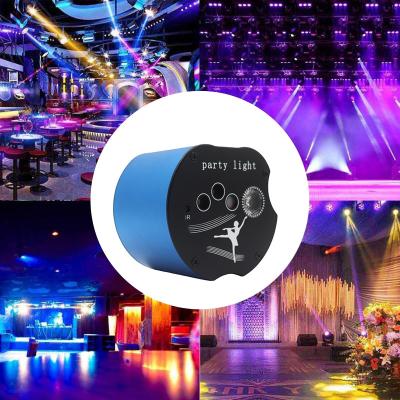 China 2022 Bright New Qixin Shape Christmas Discos Mini RGB LED Stage Party Laser Light for sale