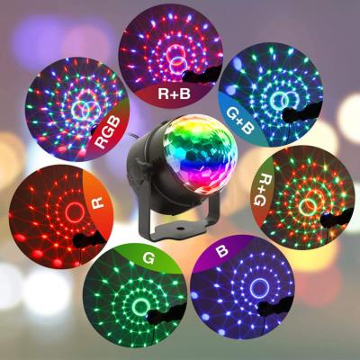 China Presents Qixin 2022 Hot Sale Lights Disco Strobe Light Crystal Magic Ball RGB Stage Light With Remote Control for sale