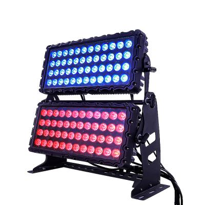 China Qixin 96*10W IP65 Red Outdoor Waterproof 2022 City Color RGBW Strobe Stage Lighting Dmx Led Wall Washer Light for sale