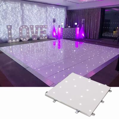 China Introduces Qixin 2022 White And Black Portable High Quality Acrylic Wedding Dance Floor for sale