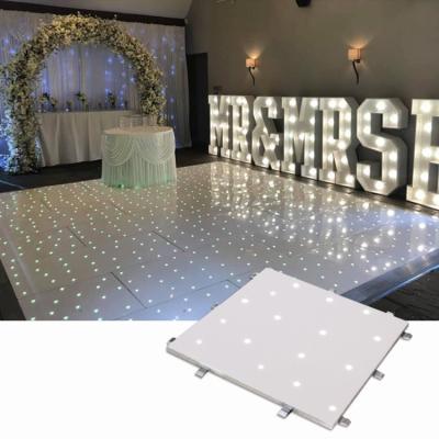 China 2022 Stages Qixin Nightclub Wedding Decor RGBW Led Dance Floor Lighting And Circuit Design Marketing Radio for sale