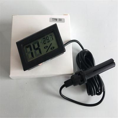 China Digital Hygrometer Temperature Humidity Meter Thermometer with TPM-30 Probe 46*46*15mm for sale