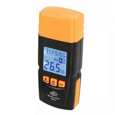 China Plastic Small Size Hand Held Digital LCD Display Moisture Meter With Probe For Wood for sale