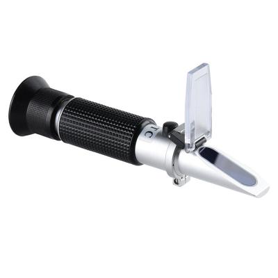 China Aluminum Alloy+Rubber Handle Brix Meter Fruit Juice Sweetness Tester 0-32% Brix Content Refractometer for sale