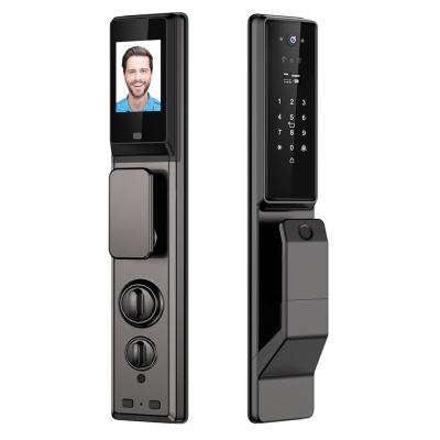 China New Tuya Home Security Door Fingerprint Lock Face Smart Fingerprint Door Lock for sale