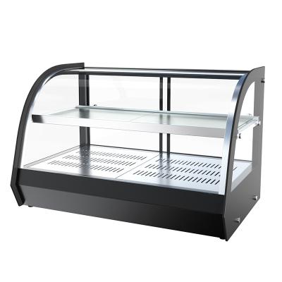 China Commercial Food Bakery Hot Display Food Service Supply Bread Pastry Bakery Display Cabinet Warmer Food Showcase for sale