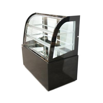 China Popular Single-temperature Fan Energy-saving Front Curved Single Temperature Cafe Cake Cooling Display Cooler for sale