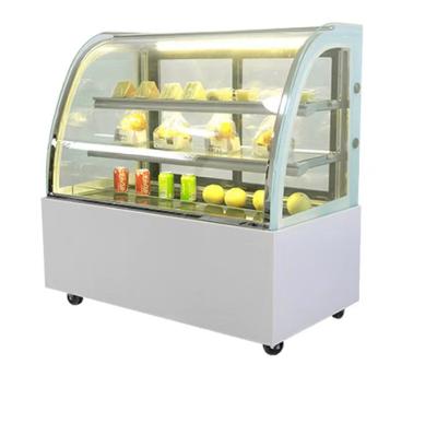 China Latest New 220V Factory Price Cake Single-temperature Bread Showcase Glass Cooler Bakery Glass Door Cooler Equipment for sale