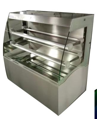 China Single-Temperature Sandwich Cake Showcase Refrigerator Pastry Display Counter With Curved Glass for sale