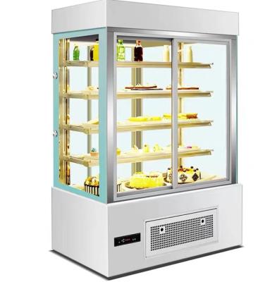 China Chiller Cabinet Supermarket Showcase Bakery Refrigerator Display Single-temperature Vertical Cake Pastry Cake Fridge for sale