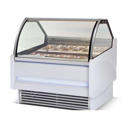 China Single-temperature ice cream freezer gelato ice cream display refrigerator ice cream showcase freezer for sale