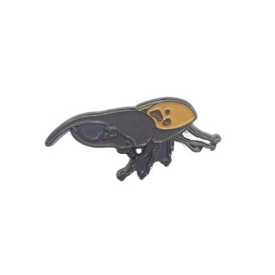 China China Promotional Gifts Use Customized Insect Logo Enamel Pin Black Nickel Plated Fashion Lapel Pin Soft Pin for sale