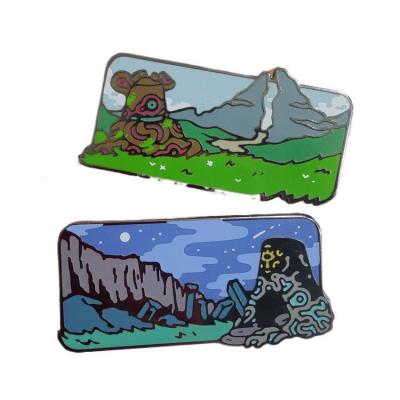 China Wholesale New Arrival Europe Custom Color Change Enamel Pin Thermal Hard Enamel Pin Manufacturing for sale