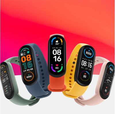 China Xiaomi Smart Miband Screen Heart Rate Monitor Blood Oxygen Fitness Global Sports Heart Wristband MI Band 6 Version Smart Wristband for sale