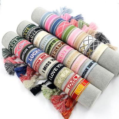 China Custom Friendship Christian Fashion CLASSIC String Cotton Bracelet For Women Bracelets for sale