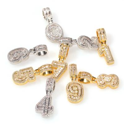 China New Custom Name CLASSIC Charm Initial Letter Pendant Iced Out CZ Bling Letter Women Men Pendant Necklace for sale