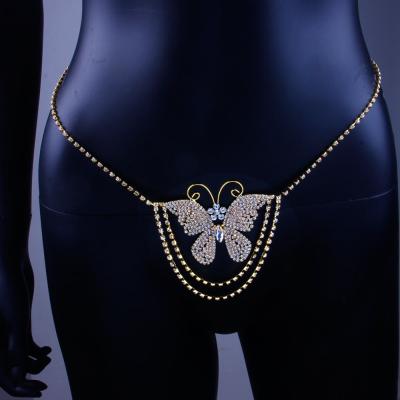 China New Fashion Hiphop Style Sexy Rhinestone Body Chain Jewelry Women Bikini Waist Leg Chain Jewelry YL2557 for sale