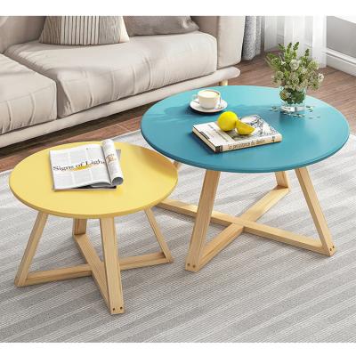 China Extendable Modern Solid Wood Table Legs Coffee Table Living Room Office Small Balcony for sale