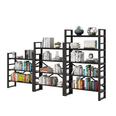 China Living Room Furniture Extendable 3 4 Shelf 5 Floor Ladder Steel Frame Industrial Metal Wood Shelf for sale