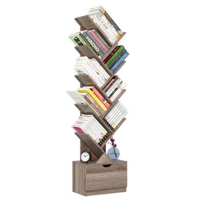 China Tree Design Living Room Furniture White Expandable Corner Mini Bookshelf Storage for sale