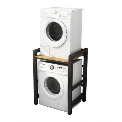 China Minimalist Bathroom Space Saver Storage Shelf For Dryer Machine And Washing Machine Stacked for sale