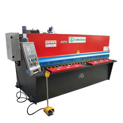 China mild steel sheet metal cutting swing beam hydraulic shearing machine QC12Y-4*2500 price for sale