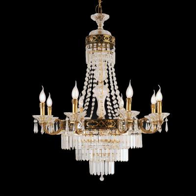 China Best Traditional Design Crystal Chandelier Vintage Brass Argos Luxury Brass Chandelier for sale