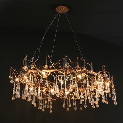 China Contemporary Postmodern Chandelier Hotel Villa Hall Chandelier All-Copper House Custom Chandeliers for sale