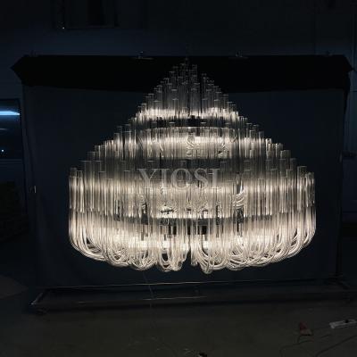 China Vintage Modern Aluminum Chain Pendant Light Industrial Tassel Chandelier Ceiling Hanging Lamp for sale