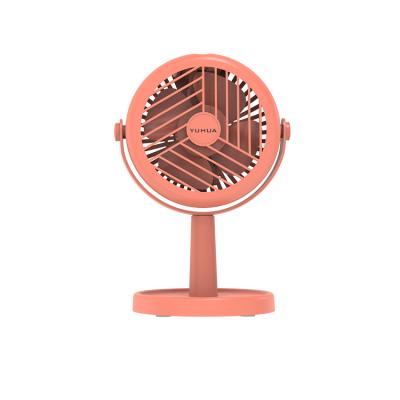 China New Design Lower Noise 720 Degree Rotation Mini Stand Fan Portable Tabletop Fan for sale