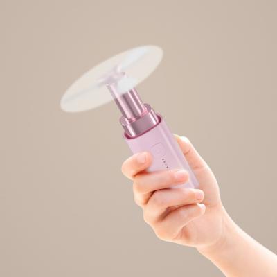 China A Power Bank Lipstick Mini USB Rechargeable Multifunctional Portable Fan Power Bank Flashlight for sale