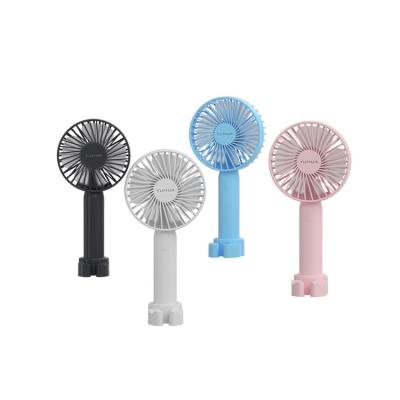 China Large Capacity Battery Portable Handheld Phone Stand Small USB Rechargeable Electric Handheld Rechargeable Table Fan for sale