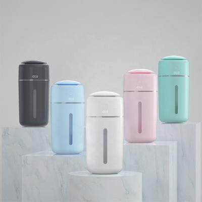 China 2021 Newest Household Gift Ultrasonic Humidifier 400ml USB Portable Car Humidifier for sale