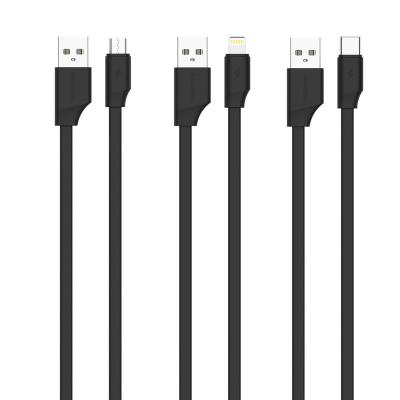 China Premium High-elastic Fast Charging Flat 5A MP3/MP4 Player Cable For Micro USB Type C Data Cable for sale