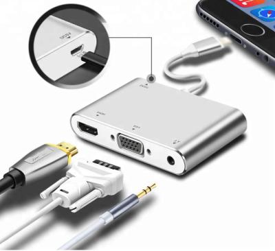 China For iPod for Lightning to HDMI TV AV Adapter Digital Cable for iPad Converter VGA for iPhone X iPhone 8 iPad Series Hot Selling Converter for sale